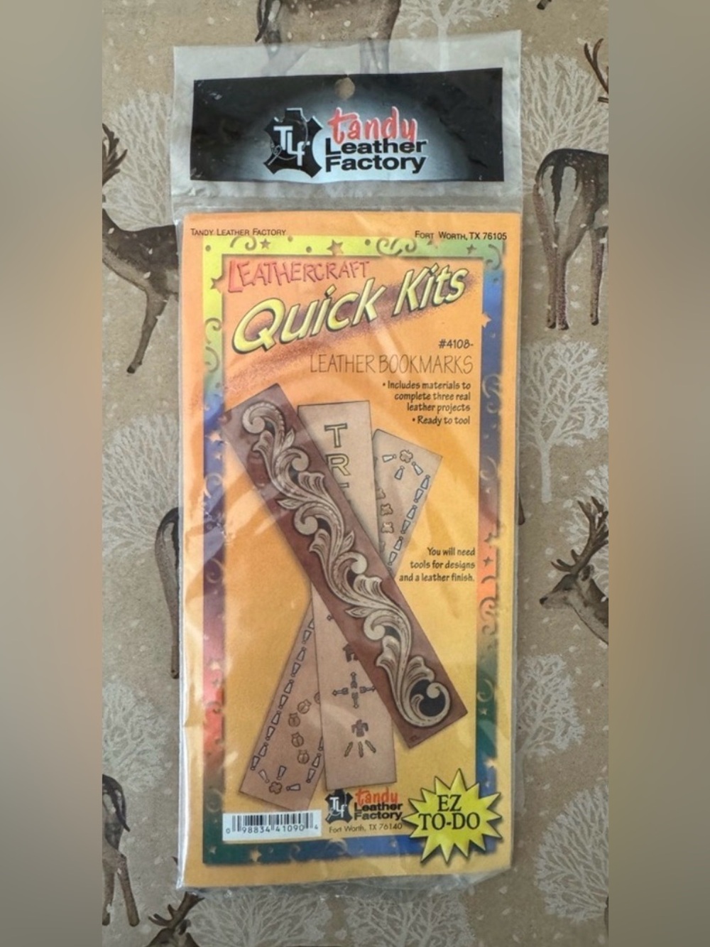 Tandy leather Factory Leather Bookmark Craft Kit
